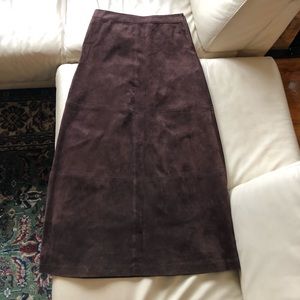 Suede maxi skirt RW&co